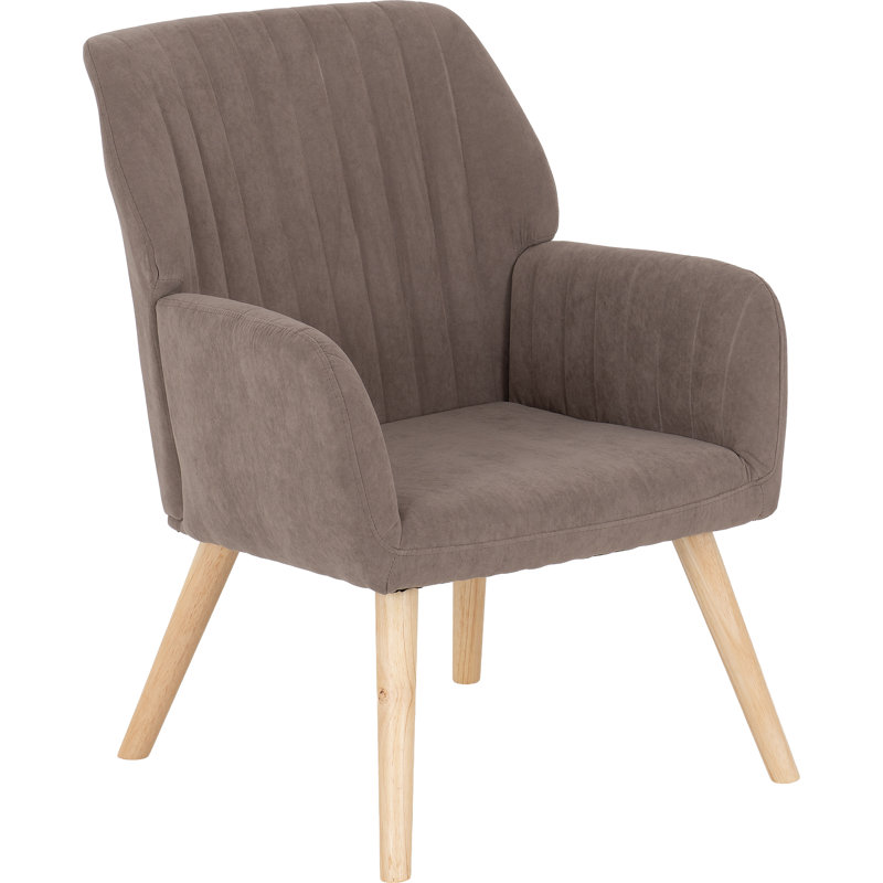 Velvet Side Chair, Brown