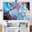 «Turquoise Crystal Structure», ensemble d'art mural abstrait-561872513-561872514