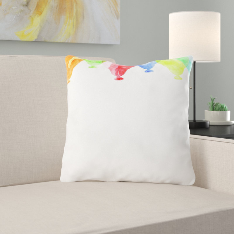 Reversible Throw Pillow, Microsuede, Indoor
