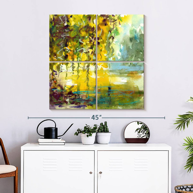Harnek Abstract Willow Tree, 32" H x 32" W