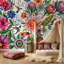Papier peint aquarelle à motif floral botanique amovible-439079893-439079913