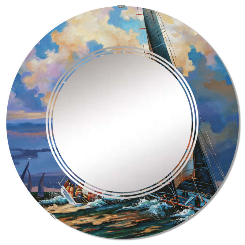 Miroir de salle de bain mural rond, 24 po x 24 po