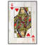 «Card Queen of Hearts - Floater Frame», impression sur toile-46828339