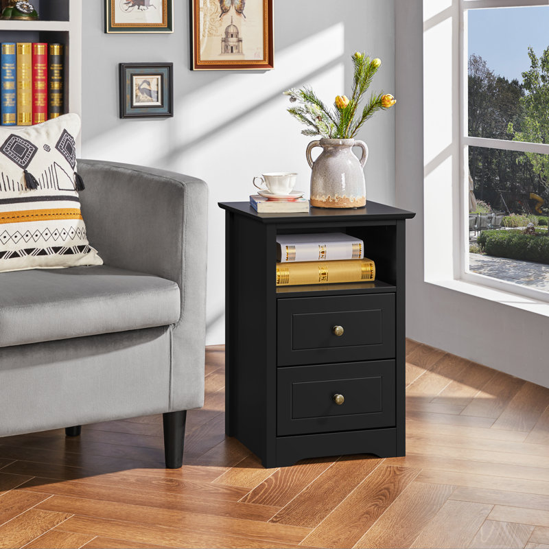 End Table, Black, 1