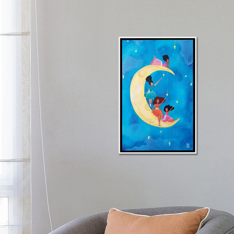 « REACH » par Pinklomein-impression d’art graphique, Toile blanche encadrée, Pas de tapis, H 26 po x l 18 po x 1,5 po