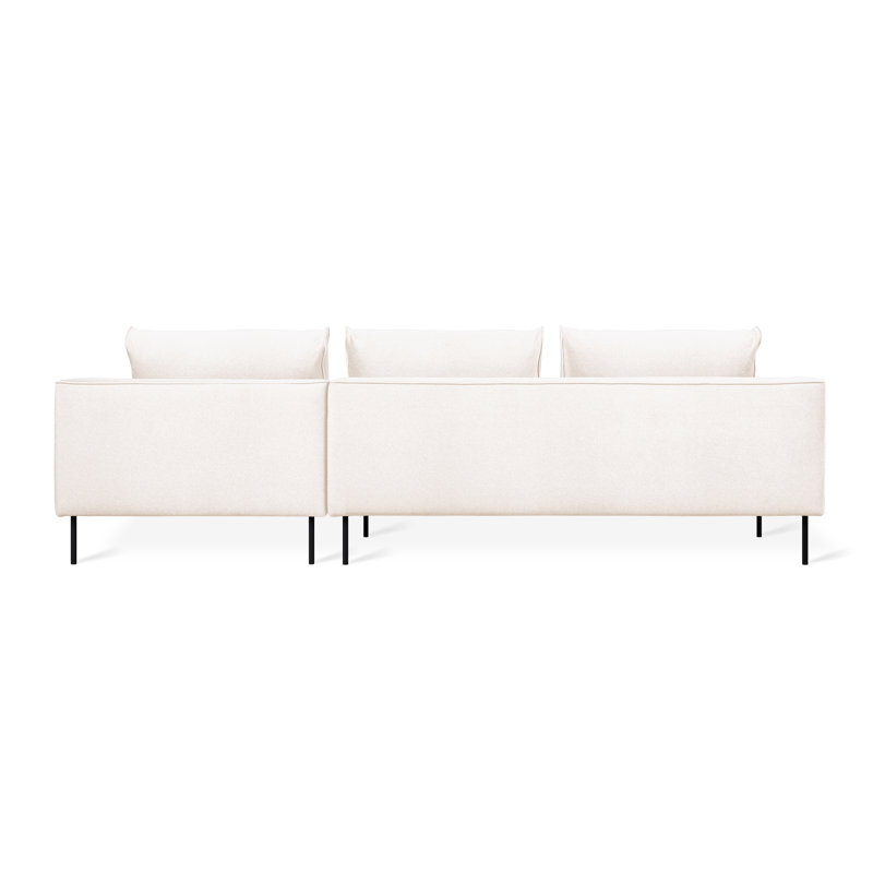Renfrew Sectional, Merino Cream  Polyester, Right Hand Facing