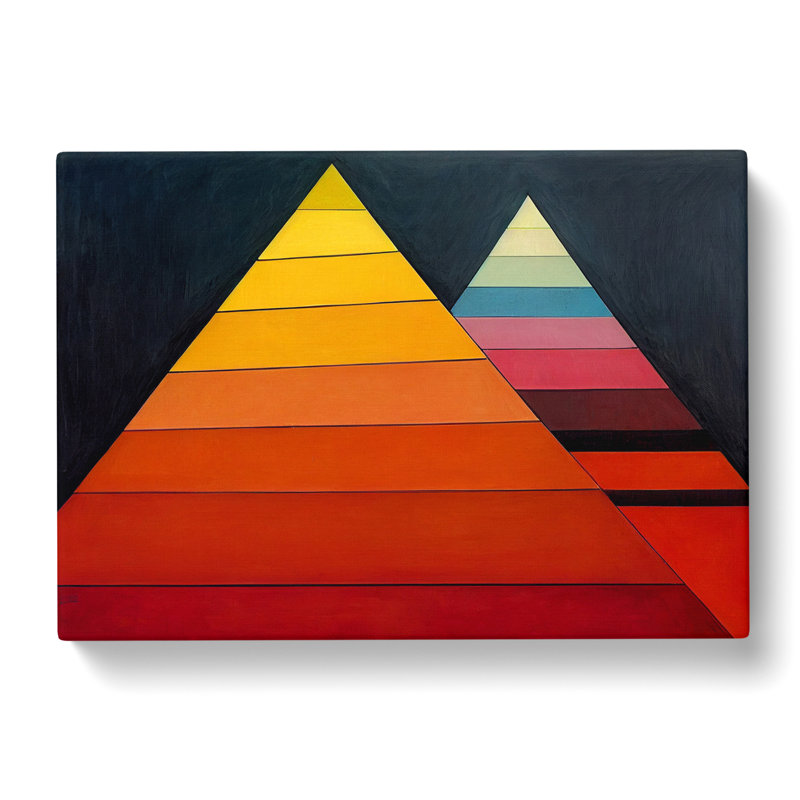 Geometric Pyramids Vol.3 Abstract - Wrapped Canvas, 50cm H x 76cm W x 3cm D