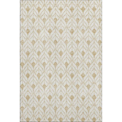 Premium Machine Washable Prisco Gold Rug
