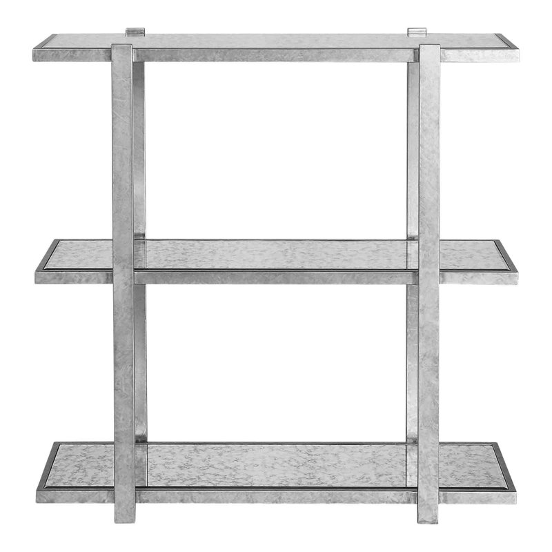 Shelf 36'' Console Table, Royal Silver