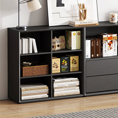 American style luxurious black bookcase