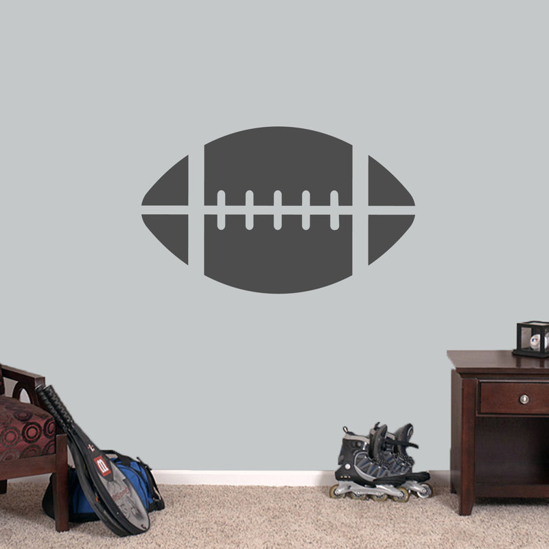 Décalcomanie murale football Haynes, Gris foncé