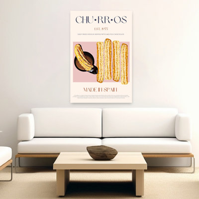 Churros With Chocolate Traditional Contemporary Wall Art