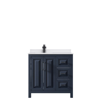 Daria 36'' Single Bathroom Vanity with Cultured Marble Top