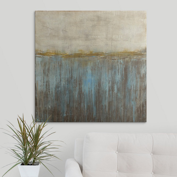 « cool water », reproduction d’art, H 8 po x l 8 po x P 1,5 po, Toile