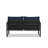 Obaida 57'' Wide Powder Coated Aluminum Loveseat with Cushions-88608608-88608601