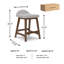 Tabouret de comptoir 24,25 po Munana-87749361