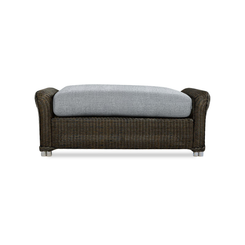 Reflections Outdoor Ottoman, Sandberg Flax, Mink