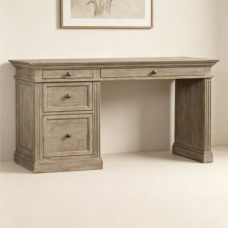 Bureau d'écriture Simple Retro, Gris
