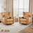 Gilden 35.8'' Wide Modern and Breathable Fabric Power Swivel and Rocker Recliner (Set of 2)-381811778