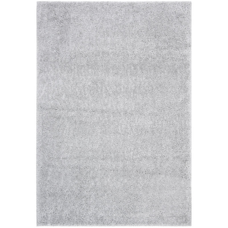 Peake Solid Colour Area Rug, Rectangle 183 x 274 cm, Light Grey