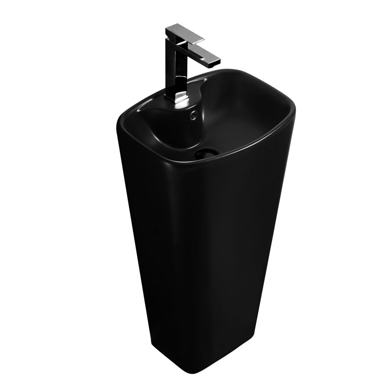 Lavabo de salle de bain 33 po, Noir