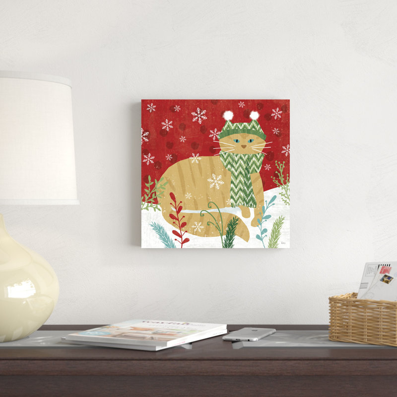Purrfect Holiday III, H 12 po x l 12 po x P 1,25 po
