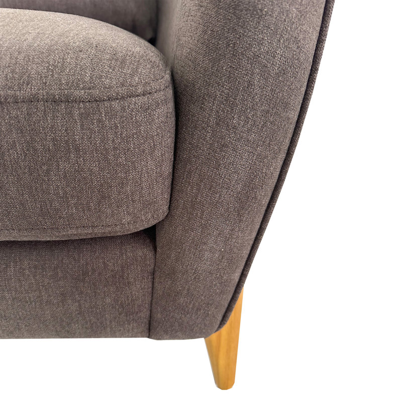 Fauteuil de lecture confortable, couleur neutre, style décontracté, grande liberté de mouvement, 1 place, faible encombrement