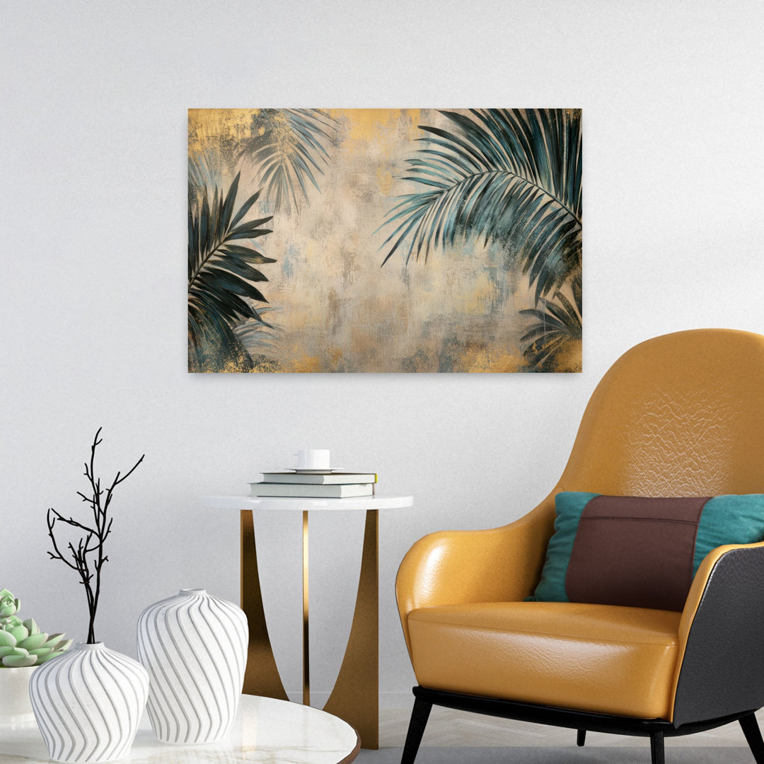 Contemporary Art Abstract Contemporary Modern Palm Landscape Nature Art