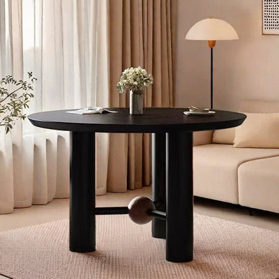 French retro wax wood dining table