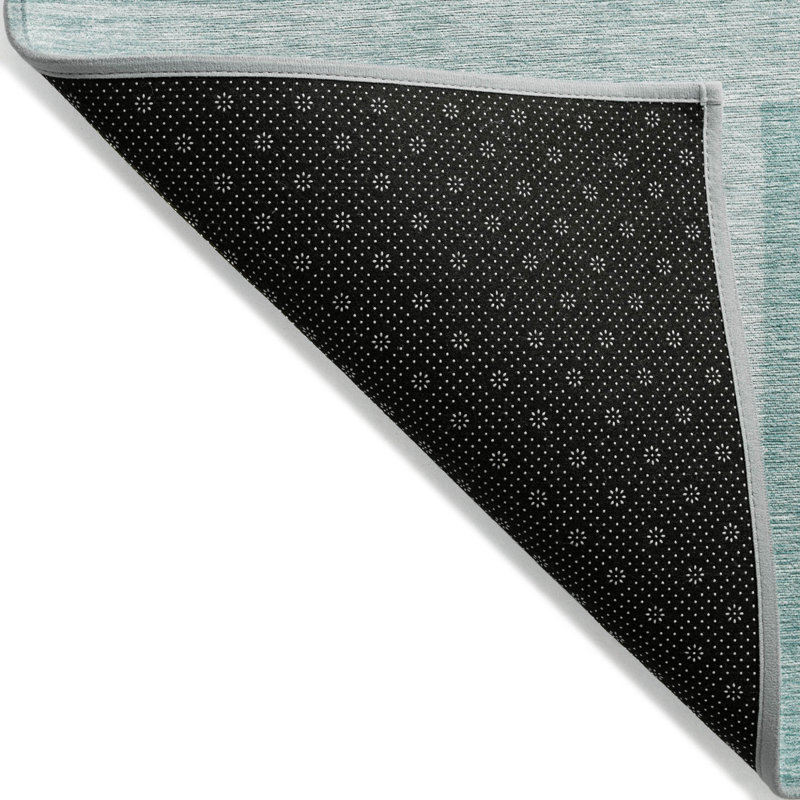 Tapis bleu sarcelle et turquoise, Rectangle 3 pi x 5 pi