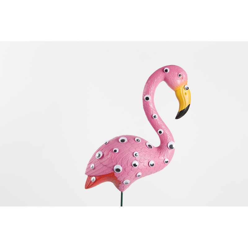 Plastic Flamingo by LoulouVonGlup - Wrapped Canvas Print, 81cm H x 122cm W x 3.8cm D