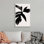 «Black Leaf», art mural sur toile