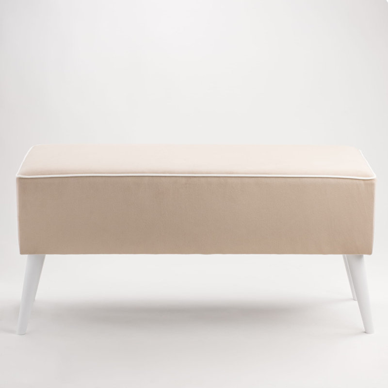 Saxonburg Upholstered Bench, 47 H x 100 W x 30 D cm, Beige