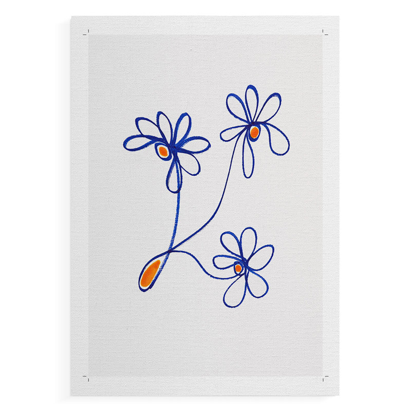 Fleurs flottantes III - impression sur toile seulement - non encadrée, H 12 po x l 8 po
