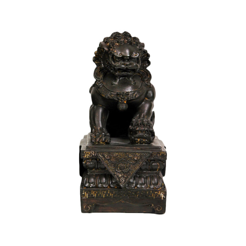 2 Piece Foo Dog Figurine Set