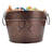 Dog Toy Bin Round - Copper Finish (15qt)