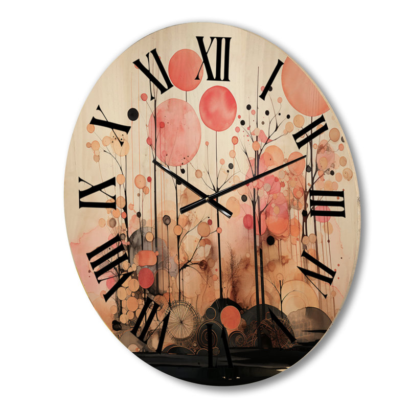 Horloge murale Golden Hue Horizons, Moyenne