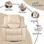 Fauteuil inclinable électrique en cuir Wilderich-847981065