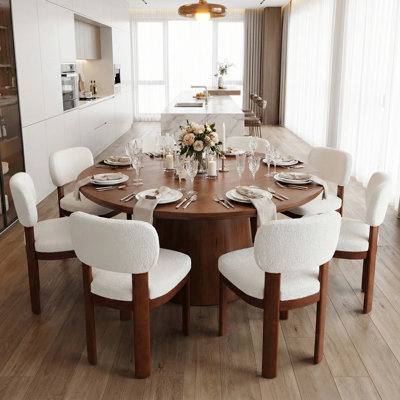 Ensemble de 8 chaises en bois