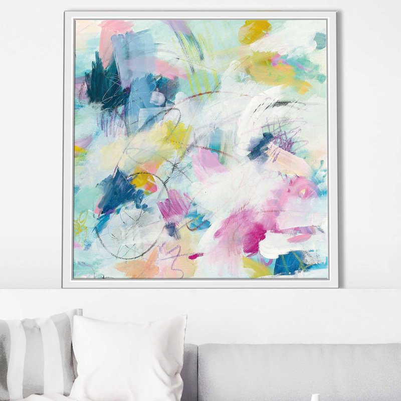Lumière du jour II - Peinture, Cadre flottant blanc, H 39,5 po x l 39,5 po x P 2 po