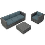 District Outdoor 3 - Piece Conversation Set