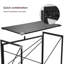Solid Wood Iron Computer Desk