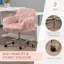Chaise de bureau en fausse fourrure Vinsetto