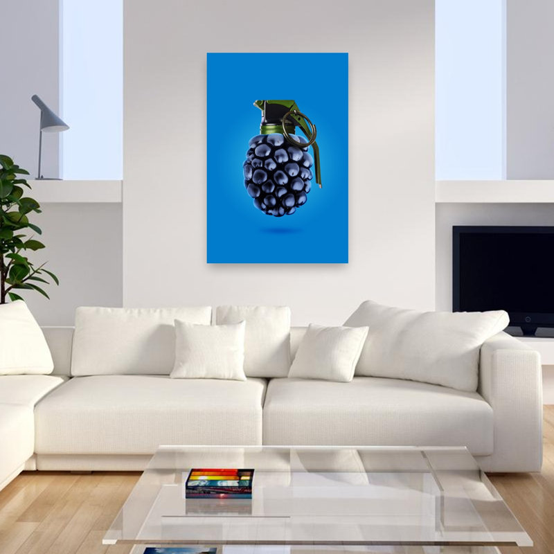 Impression d'art mural Blackberry Grenade, H 48 po x l 32 po