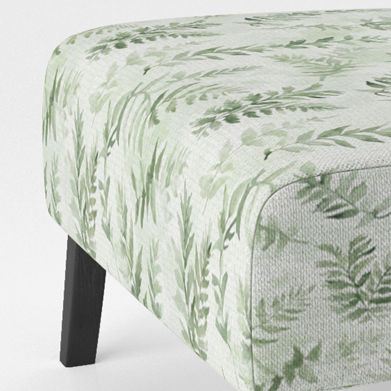 Fauteuil de chambre Floral, Pantoufle sans accoudoirs