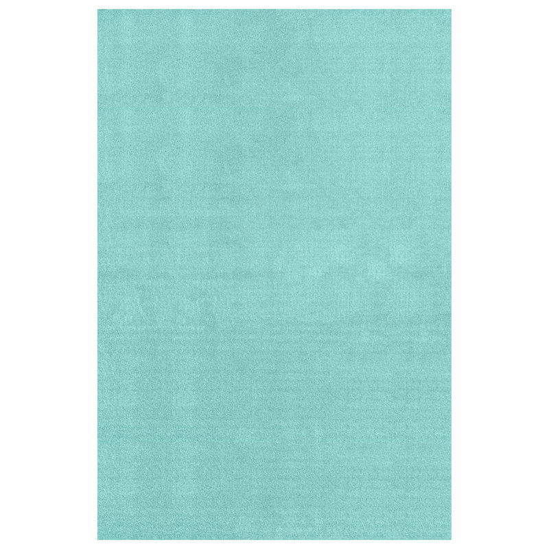 Monarrez Nylon Bath Rug with Non-Slip Backing, Single- 108" L x 72" W, Sea Foam