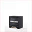 Table de chevet noire avec 2 tiroirs et rangement pour bijoux-2115017679
