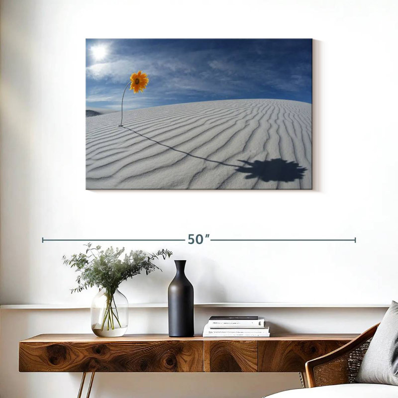 Tournesol blanc du désert d'Alvord, H 24 po x l 36 po
