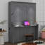 Grand lit escamotable avec bureau, lumières DEL et charge USB-738061710