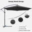 Parasol en porte-à-faux 10 pi Arabella-73844157